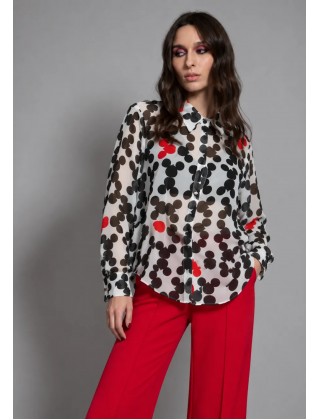 Γυναικείο πουκάμισο με print - Collectiva Noir Zor Shirt