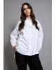 Γυναικείο λευκό oversized πουκάμισο - Collectiva Noir Donkey Shirt Γυναικείο λευκό oversized πουκάμισο - Collectiva Noir Donkey Shirt