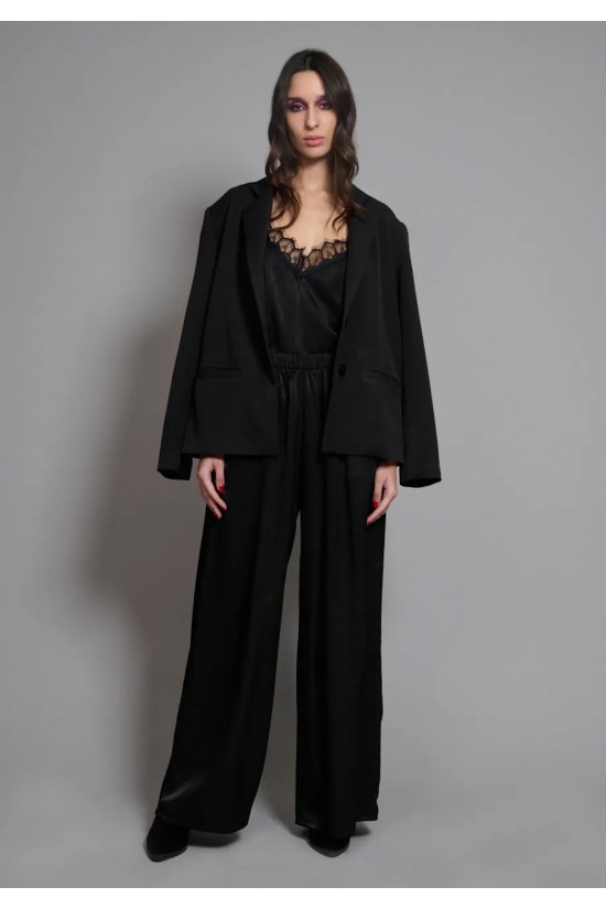 Γυναικείο μαύρο blazer - Collectiva Noir Suki Blazer Γυναικείο μαύρο blazer - Collectiva Noir Suki Blazer