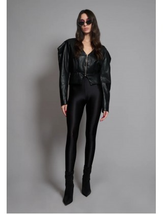 Γυναικείο μαύρο cropped jacket - Collectiva Noir Cher Jacket