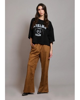 Γυναικεία μαύρη oversized μπλούζα - Collectiva Noir Lover Top