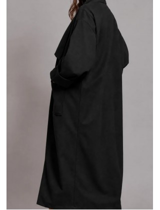 Γυναικείο μαύρο oversized παλτό - Collectiva Noir Menton Coat