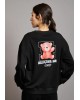 Γυναικείο μαύρο oversized φούτερ - Collectiva Noir Teddy Top