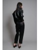Γυναικείο μαύρο δερμάτινο παντελόνι - Collectiva Noir Retige Pants Γυναικείο μαύρο δερμάτινο παντελόνι - Collectiva Noir Retige Pants