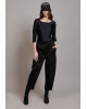 Γυναικείο μαύρο παντελόνι - Collectiva Noir Halo Pants