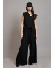 Γυναικείο μαύρο wide leg παντελόνι φόρμας - Collectiva Noir Addisson Pnt Pants