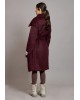 Γυναικείο μπορντό μπουκλέ παλτό - Collectiva Noir Rabbit Coat Γυναικείο μπορντό μπουκλέ παλτό - Collectiva Noir Rabbit Coat