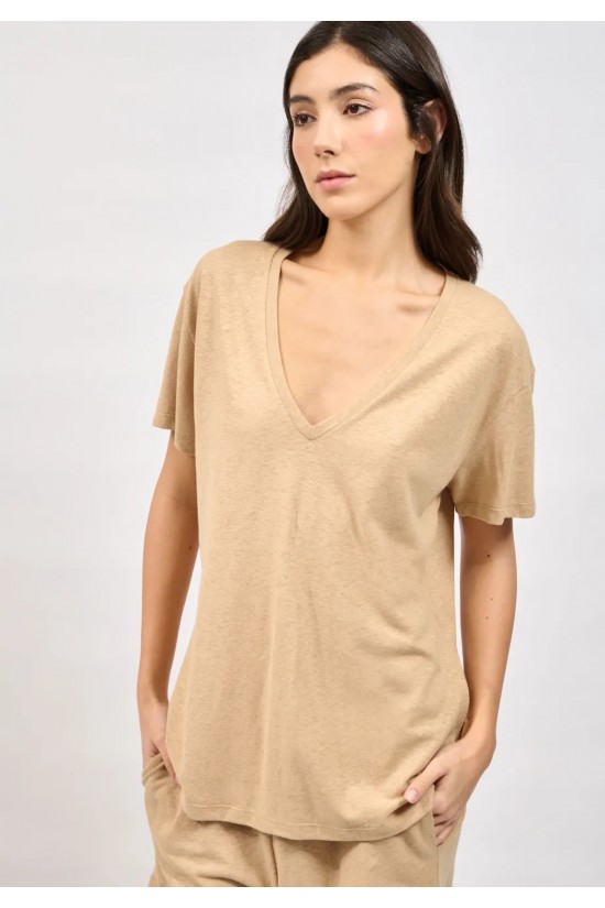 Γυναικεία κοντομάνικη μπλούζα - Collectiva Noir Thea Top