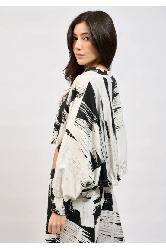 Γυναικεία cropped μπλούζα με print - Collectiva Noir Junia Top Γυναικεία cropped μπλούζα με print - Collectiva Noir Junia Top