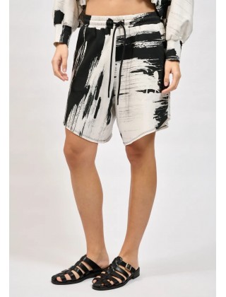 Γυναικεία βερμούδα με print - Collectiva Noir Loom Bermuda