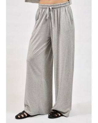 Γυναικεία γκρι φαρδιά παντελόνα - Collectiva Noir Ines Pants