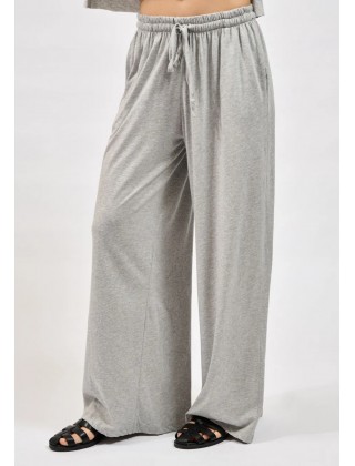 Γυναικεία γκρι φαρδιά παντελόνα - Collectiva Noir Ines Pants