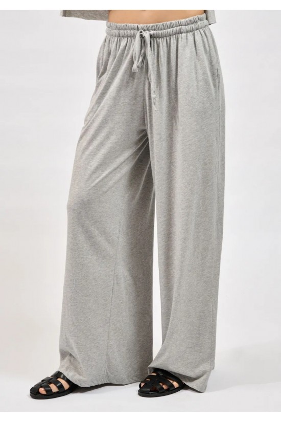 Γυναικεία γκρι φαρδιά παντελόνα - Collectiva Noir Ines Pants