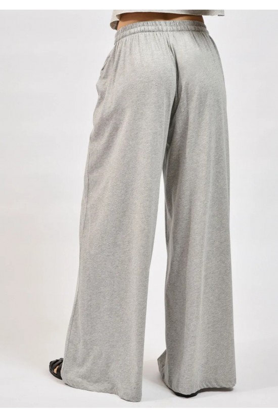 Γυναικεία γκρι φαρδιά παντελόνα - Collectiva Noir Ines Pants