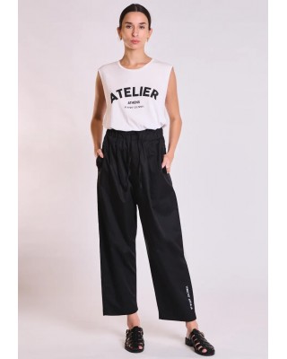 Γυναικεία λευκή αμάνικη μπλούζα - Collectiva Noir Atelier Top