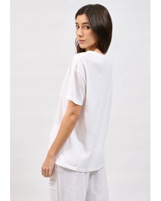 Γυναικεία κοντομάνικη μπλούζα - Collectiva Noir Thea Top Γυναικεία κοντομάνικη μπλούζα - Collectiva Noir Thea Top