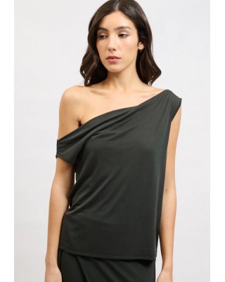 Γυναικεία μαύρη off shoulders μπλούζα - Collectiva Noir Bella Top