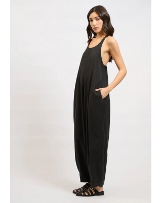 Γυναικεία μαύρη αμάνικη ολόσωμη φόρμα - Collectiva Noir March Jumpsuit