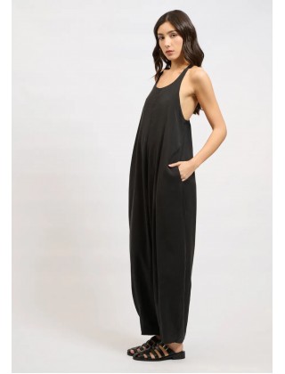 Γυναικεία μαύρη αμάνικη ολόσωμη φόρμα - Collectiva Noir March Jumpsuit