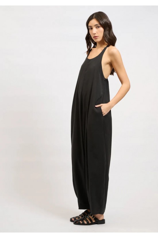 Γυναικεία μαύρη αμάνικη ολόσωμη φόρμα - Collectiva Noir March Jumpsuit