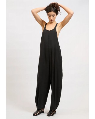 Γυναικεία μαύρη αμάνικη ολόσωμη φόρμα - Collectiva Noir March Jumpsuit