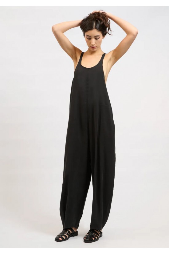 Γυναικεία μαύρη αμάνικη ολόσωμη φόρμα - Collectiva Noir March Jumpsuit