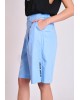 Γυναικεία μπλε ψηλόμεση βερμούδα - Collectiva Noir Alva Bermuda Γυναικεία μπλε ψηλόμεση βερμούδα - Collectiva Noir Alva Bermuda