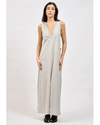 Γυναικείο γκρι αμάνικο φόρεμα - Collectiva Noir Hether Dress