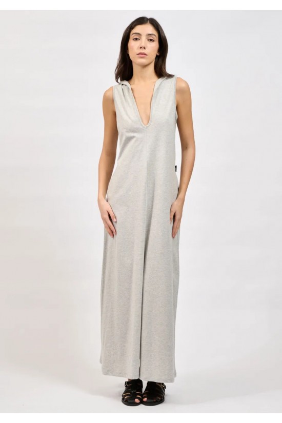 Γυναικείο γκρι αμάνικο φόρεμα - Collectiva Noir Hether Dress