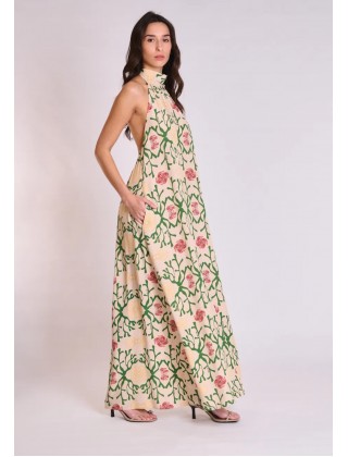 Γυναικείο μάξι halter φόρεμα - Collectiva Noir Stone Dress