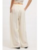 Γυναικείο λευκό φαρδύ παντελόνι - Collectiva Noir Fawn Pants