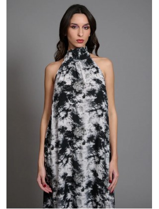 Γυναικείο μάξι halter φόρεμα - Collectiva Noir Stone Dress