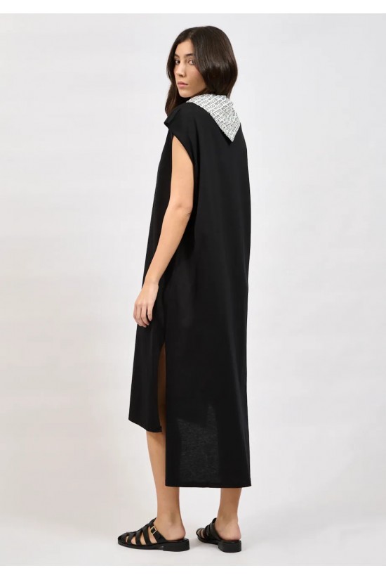 Γυναικείο μαύρο κοντομάνικο φόρεμα - Collectiva Noir Organic Tank dress Γυναικείο μαύρο κοντομάνικο φόρεμα - Collectiva Noir Organic Tank dress