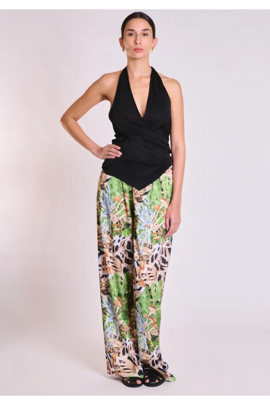 Γυναικείο μαύρο halter top - Collectiva Noir Linden Top