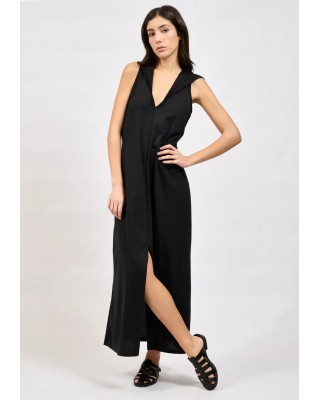 Γυναικείο μαύρο αμάνικο φόρεμα - Collectiva Noir Hether Dress