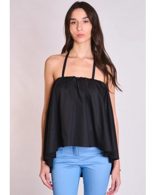 Γυναικείο μαύρο στράπλες τοπ - Collectiva Noir Nive Top