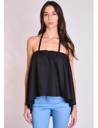 Γυναικείο μαύρο στράπλες τοπ - Collectiva Noir Nive Top