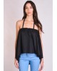 Γυναικείο μαύρο στράπλες τοπ - Collectiva Noir Nive Top