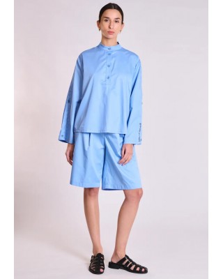 Γυναικείο μπλε πουκάμισο - Collectiva Noir Elan Top