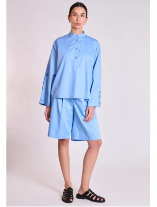 Γυναικείο μπλε πουκάμισο - Collectiva Noir Elan Top