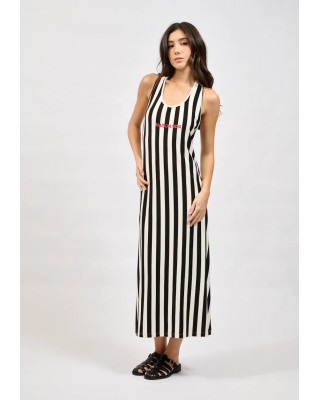 Γυναικείο ριγέ αμάνικο φόρεμα - Collectiva Noir Amy Dress