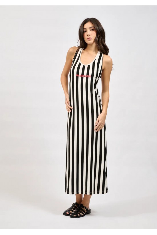 Γυναικείο ριγέ αμάνικο φόρεμα - Collectiva Noir Amy Dress Γυναικείο ριγέ αμάνικο φόρεμα - Collectiva Noir Amy Dress