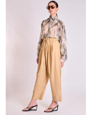 Γυναικείο μπεζ παντελόνι - Collectiva Noir Elm Pants