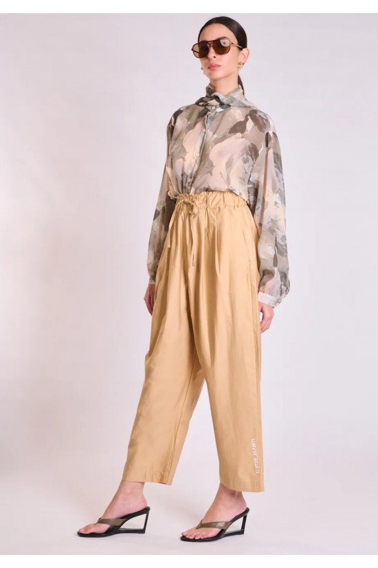 Γυναικείο μπεζ παντελόνι - Collectiva Noir Elm Pants