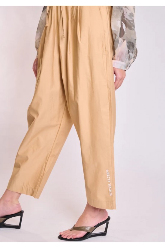 Γυναικείο μπεζ παντελόνι - Collectiva Noir Elm Pants