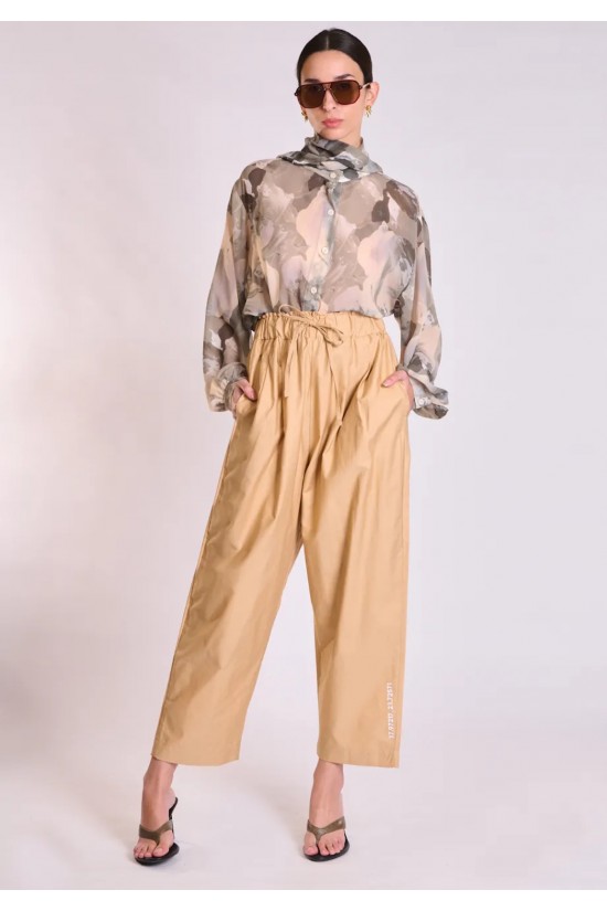 Γυναικείο μπεζ παντελόνι - Collectiva Noir Elm Pants