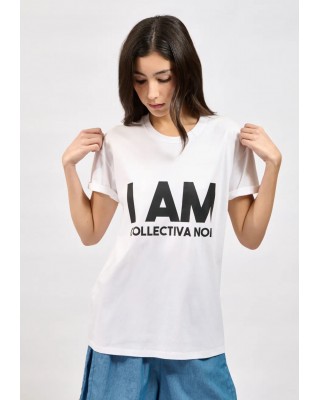 Γυναικεία λευκή κοντομάνικη μπλούζα - Collectiva noir I Am Bold Tee