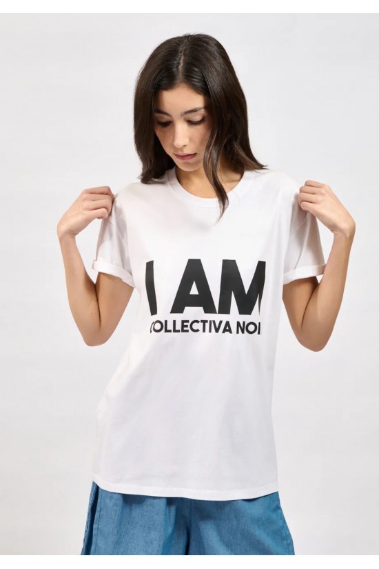 Γυναικεία λευκή κοντομάνικη μπλούζα - Collectiva noir I Am Bold Tee