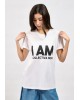 Γυναικεία λευκή κοντομάνικη μπλούζα - Collectiva noir I Am Bold Tee
