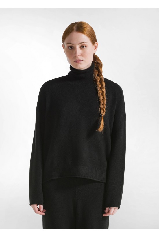 Γυναικεία μαύρη πλεκτή μπλούζα - Deha D12211 Γυναικεία μαύρη πλεκτή μπλούζα - Deha D12211